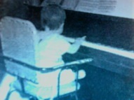 Jeanne as a baby at the piano